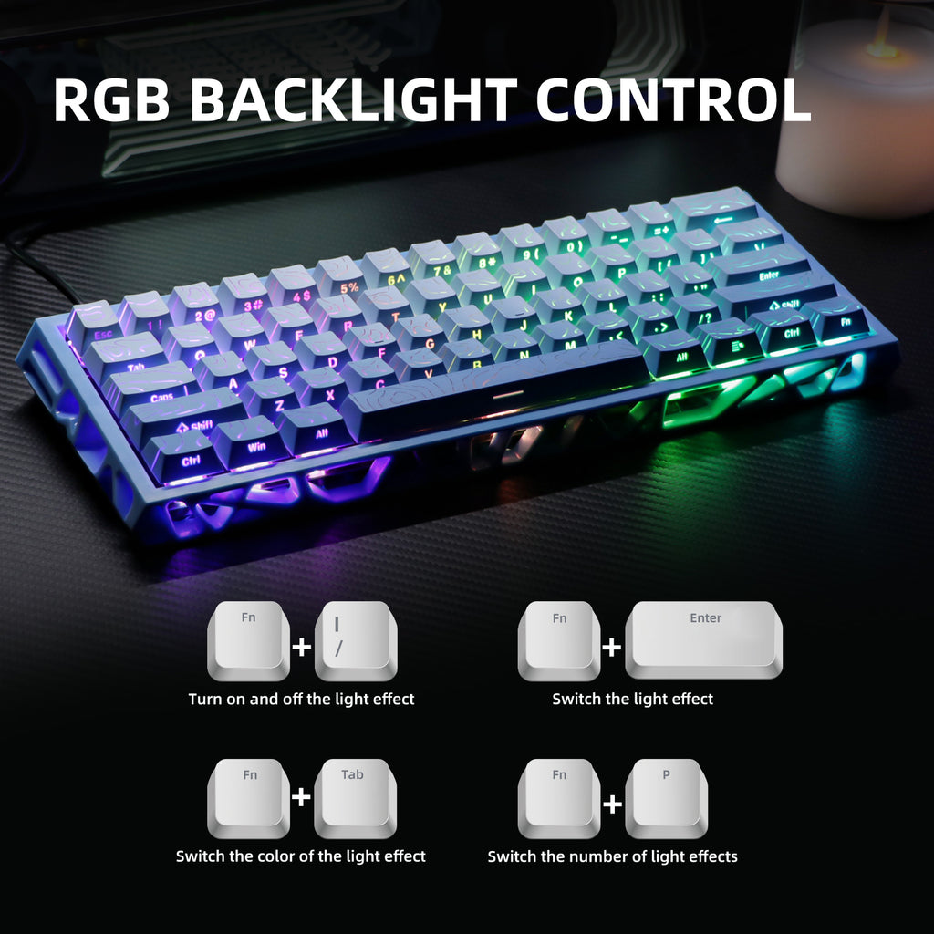 NC61 Magnetic-Switch Mechanical Keyboard, 61-Key