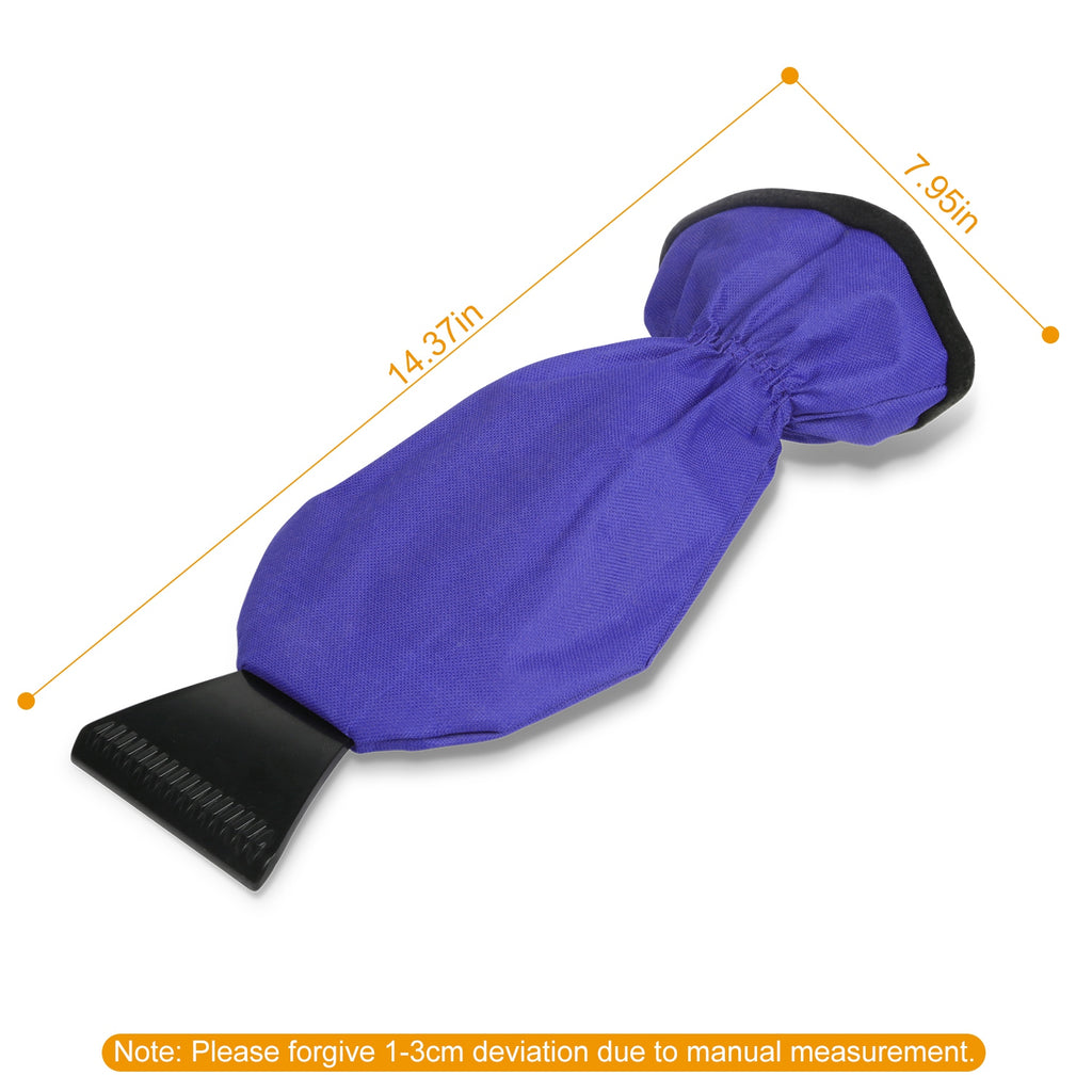 Ice Scraper Mitt with Fleece Lining