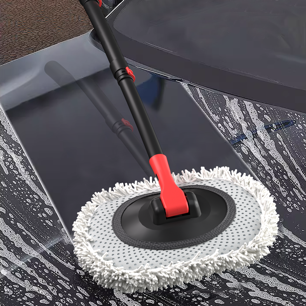 Hose-Fed Car Wash Mop, Extends to 41 Inches