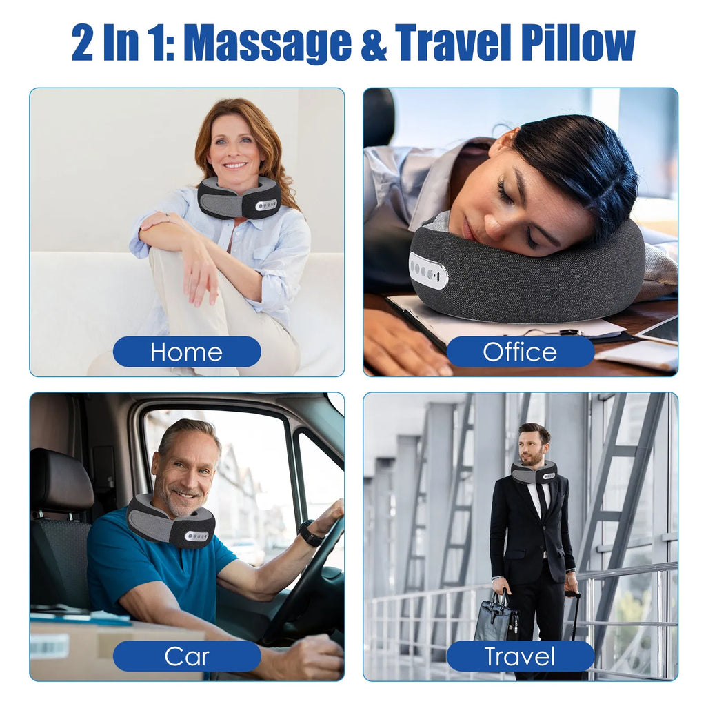 Shiatsu Neck Massage Pillow with Heat and 3 Speeds