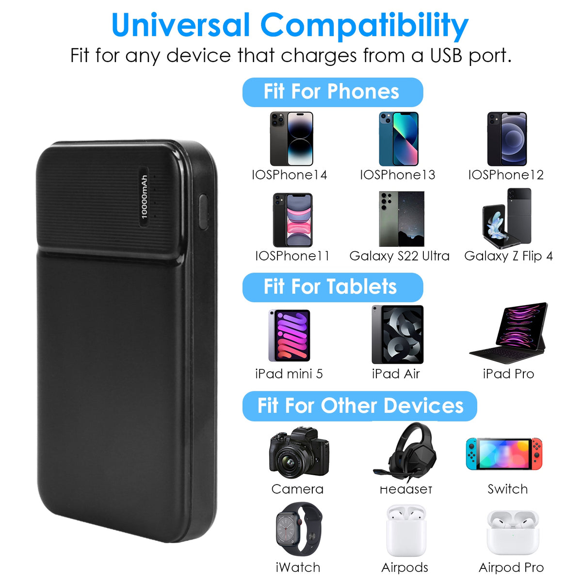 30000mAh Fast-Charging Power Bank