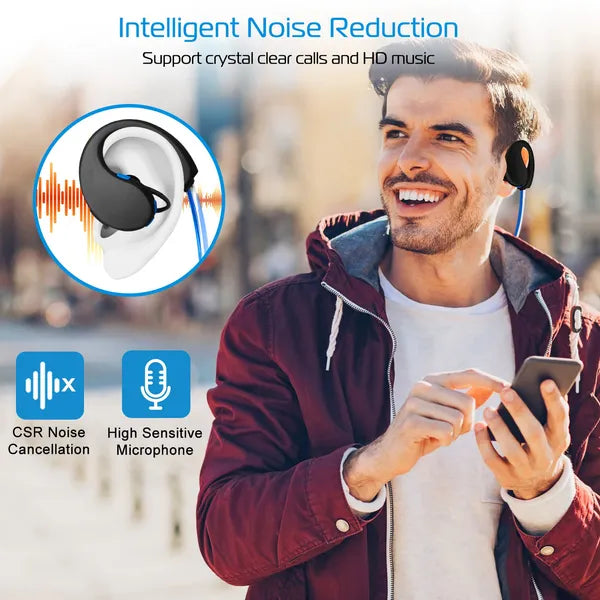Wireless Sports Neckband Headphones, Sweatproof