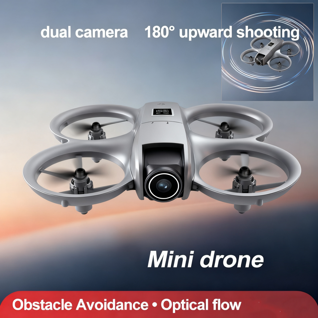 Foldable Mini Drone with Dual 480p Cameras