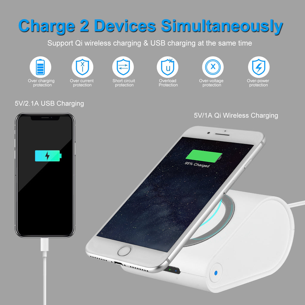 10400mAh Qi Wireless Charging Power Bank