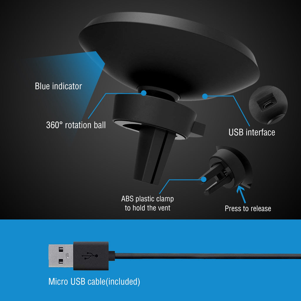 Magnetic Qi Wireless Car Charger