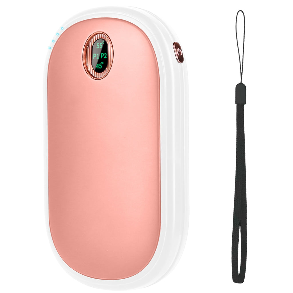 Rechargeable Hand Warmer and Power Bank, Double-Sided Heat