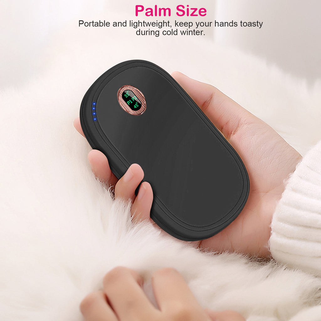 Rechargeable Hand Warmer and Power Bank, Double-Sided Heat
