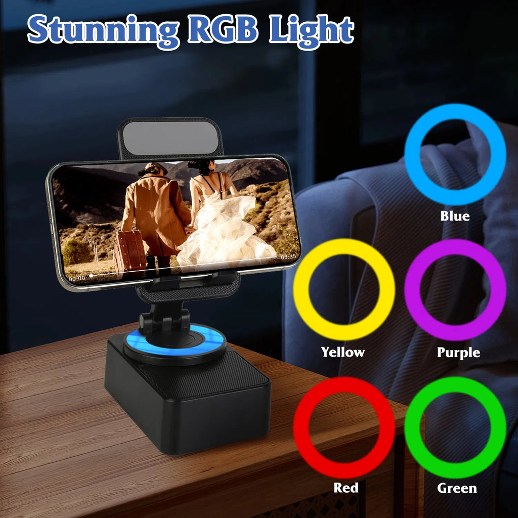 4-in-1 Phone Stand with Speaker, Power Bank and RGB Light
