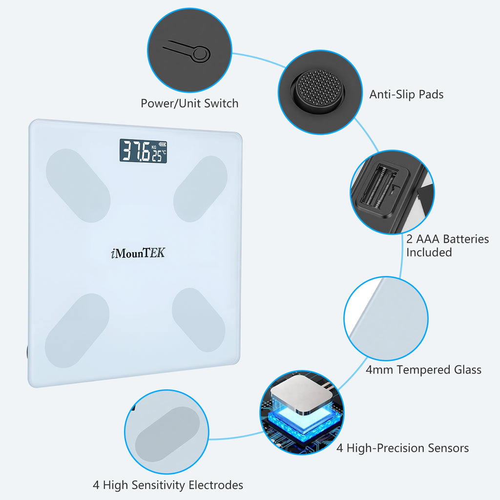 Smart Body Scale, Bluetooth BMI Tracking