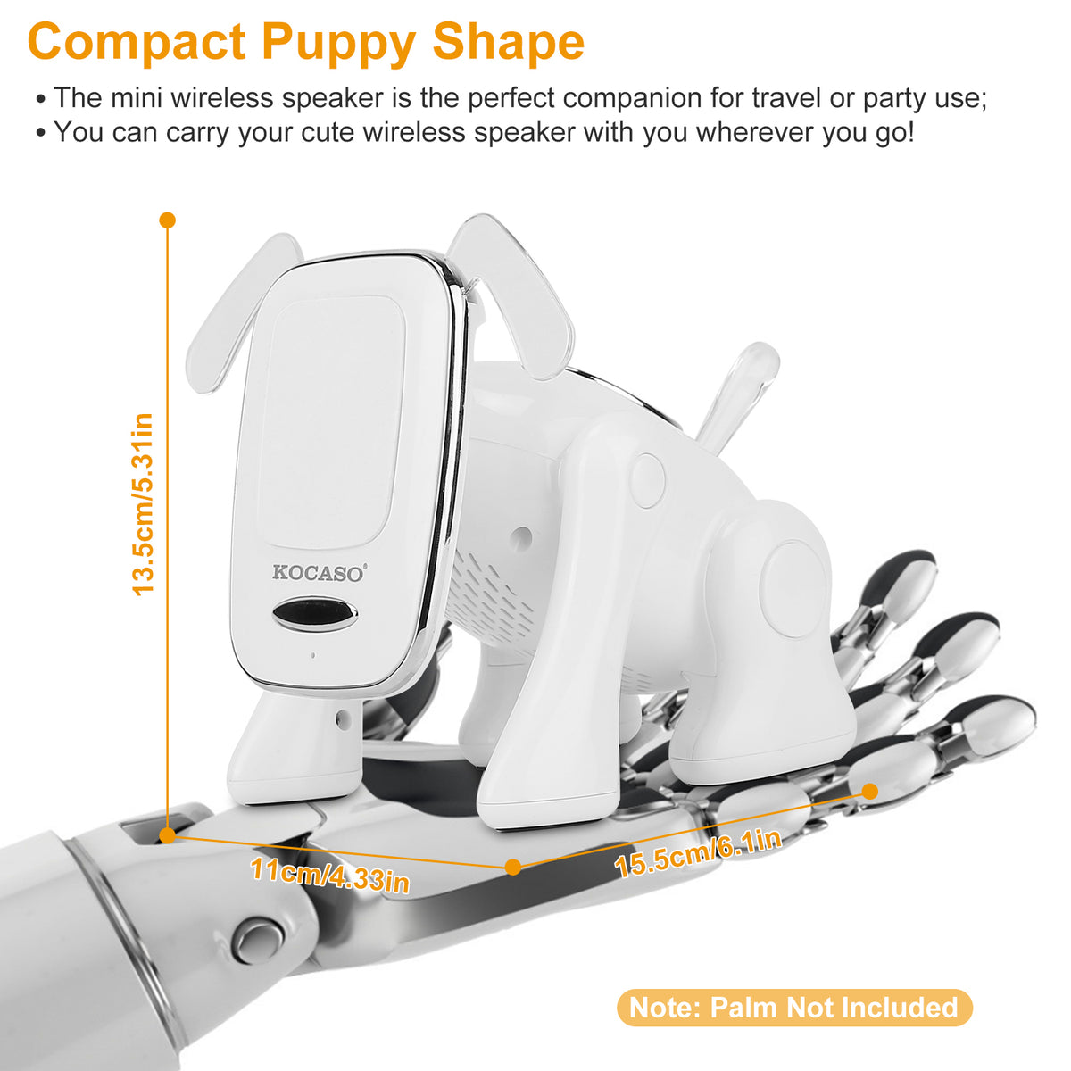 Puppy Dog Wireless Speaker, Mini Portable