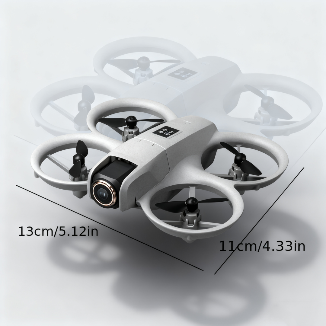 Foldable Mini Drone with Dual 480p Cameras