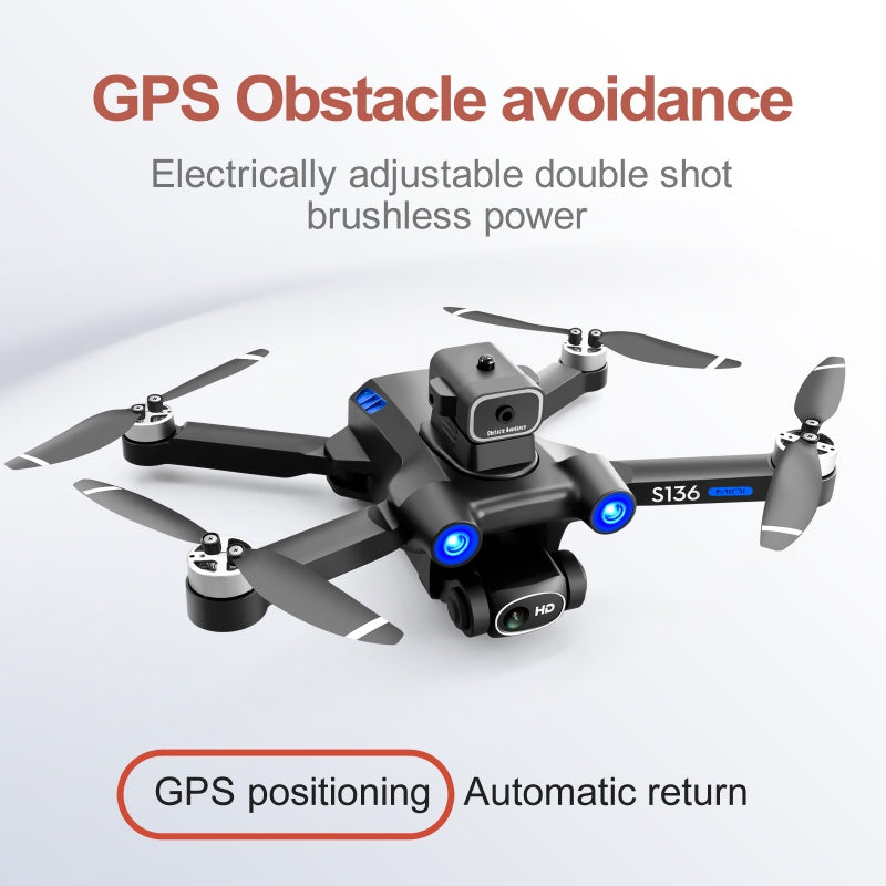 S136 GPS Drone, Dual Camera Return-to-Home