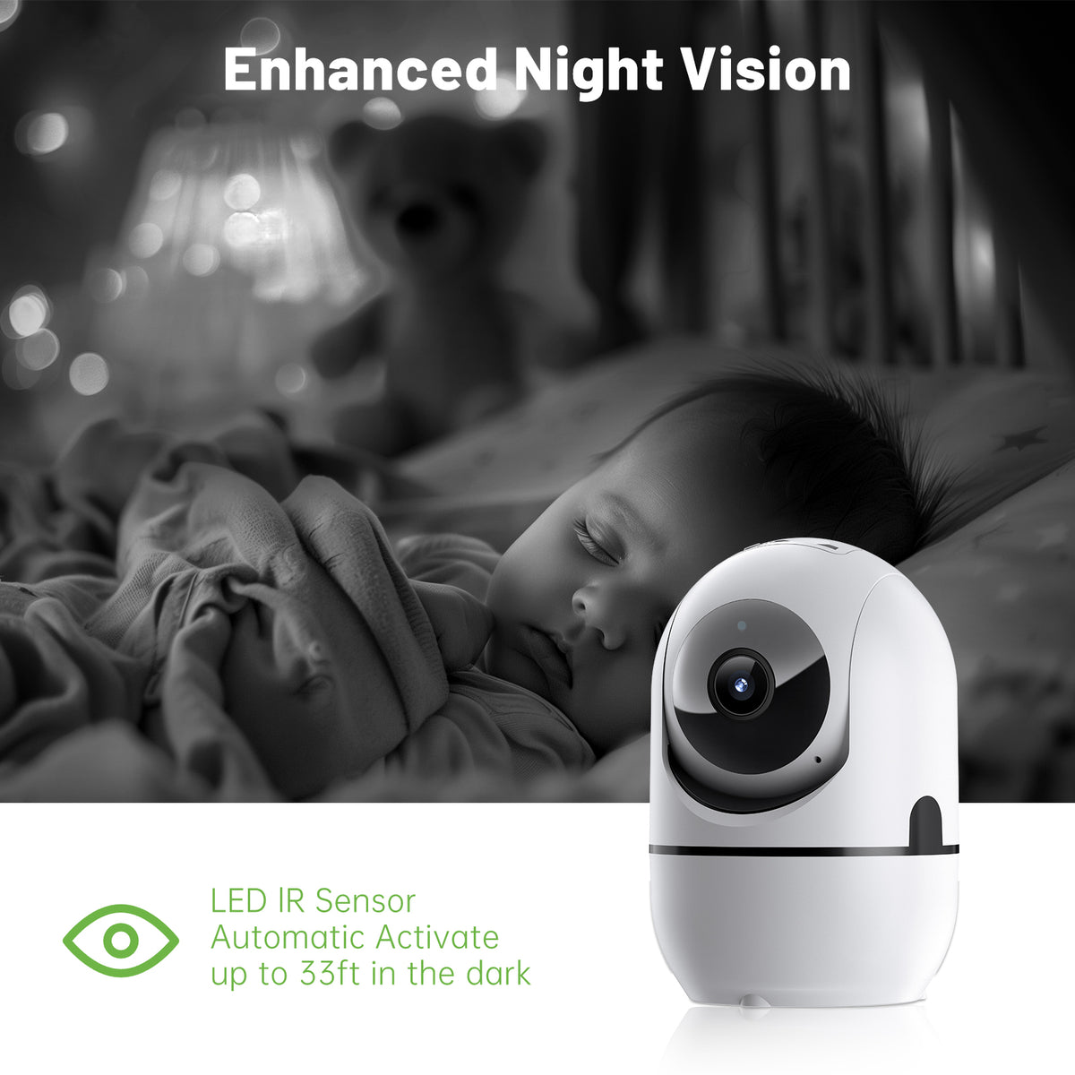 2-Way Audio PTZ WiFi Security Camera