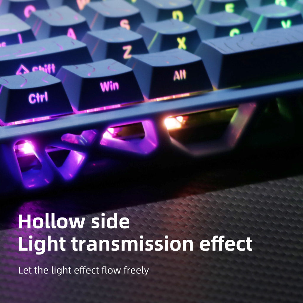 NJ61 Hollow Mechanical Keyboard, 61-Key