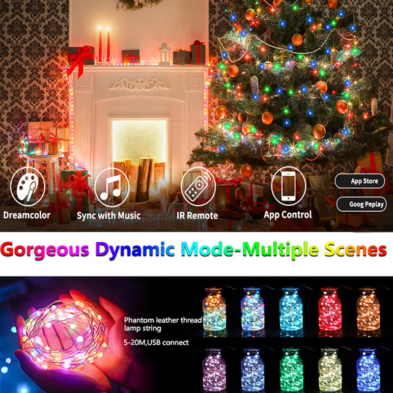 LED Rope Lights, RGB App & Remote