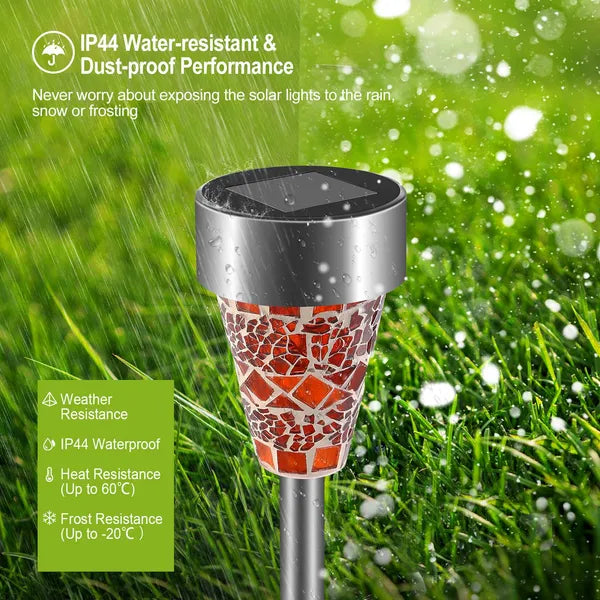 Solar Pathway Lights, 6-Pack Outdoor