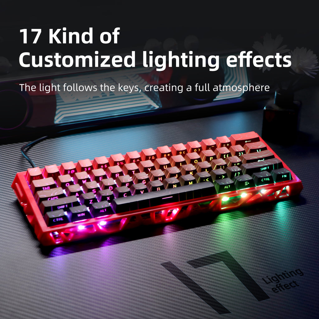 NJ61 Hollow Mechanical Keyboard, 61-Key