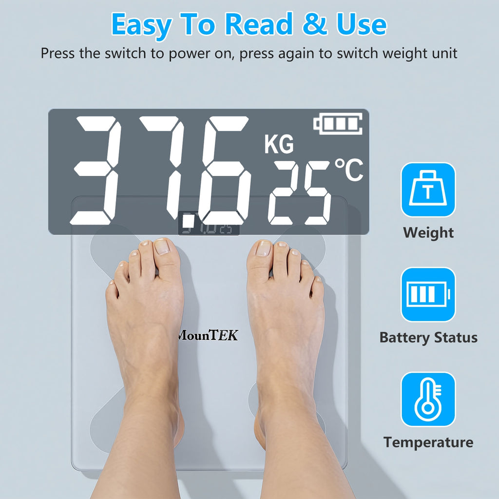 Smart Body Scale, Bluetooth BMI Tracking