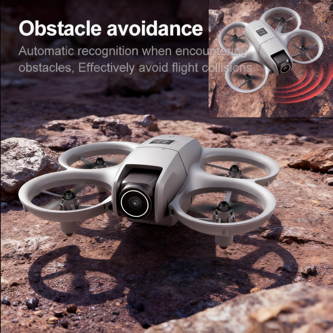 Foldable Mini Drone with Dual 480p Cameras