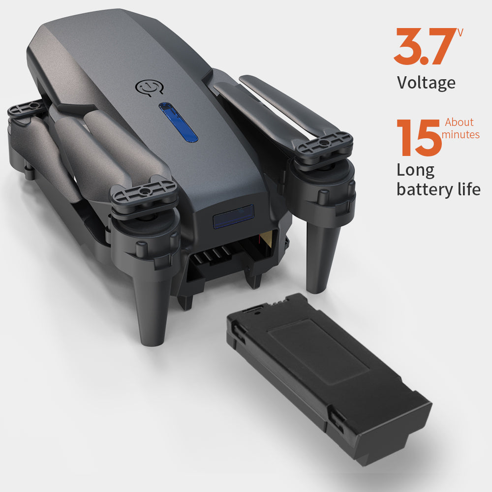 Foldable Mini Drone with Dual Cameras and Two Batteries