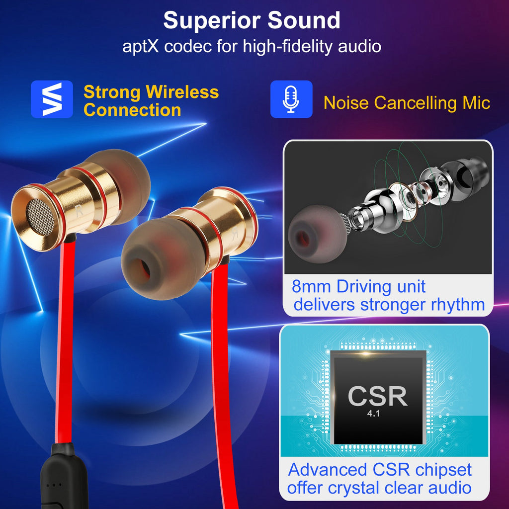 Sport Wireless In-Ear Headphones, Secure Fit