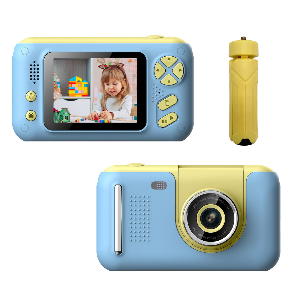 Kids Digital Camera with Flip Selfie Lens, Tripod and 32GB Card