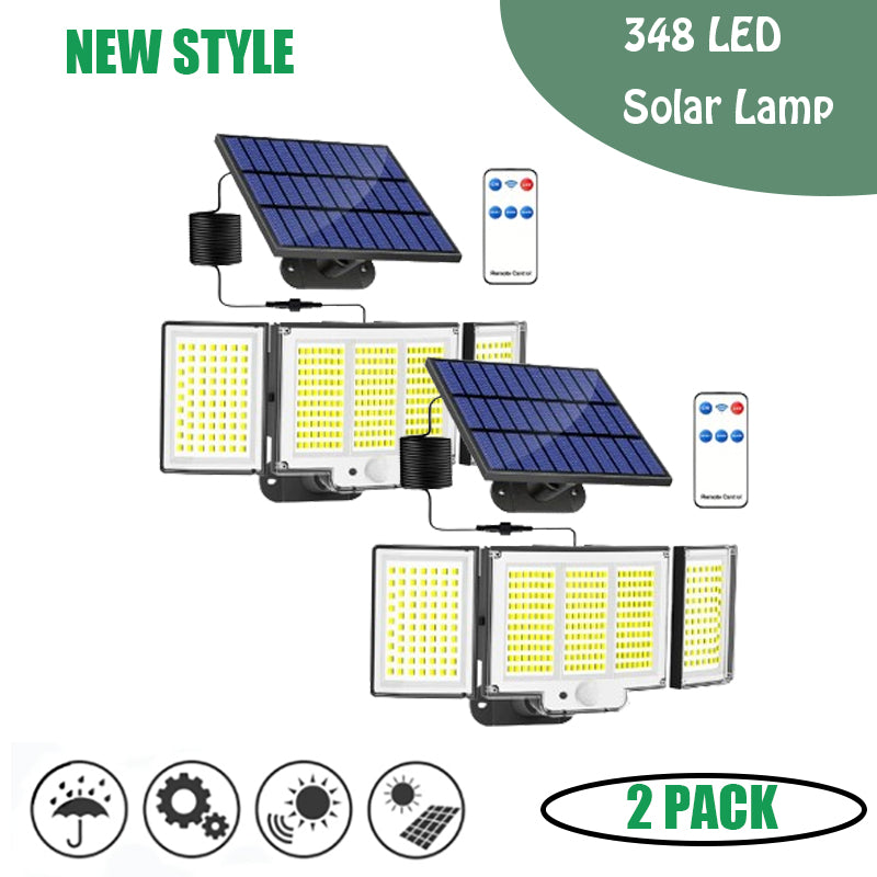 348-LED Solar Motion Sensor Light with Remote
