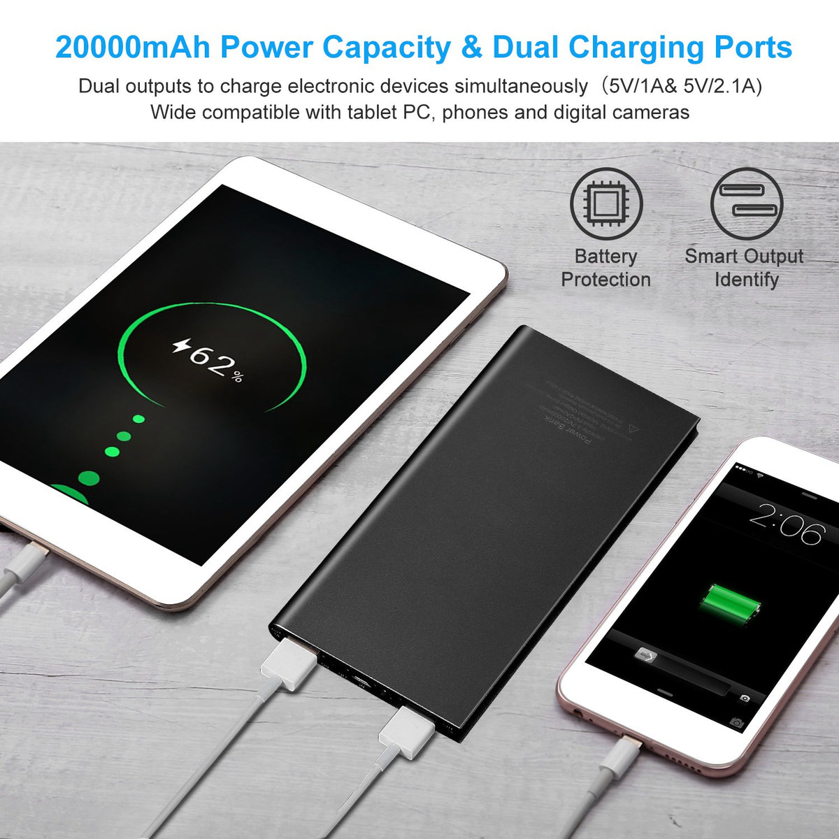 20000mAh Ultra-Thin Power Bank