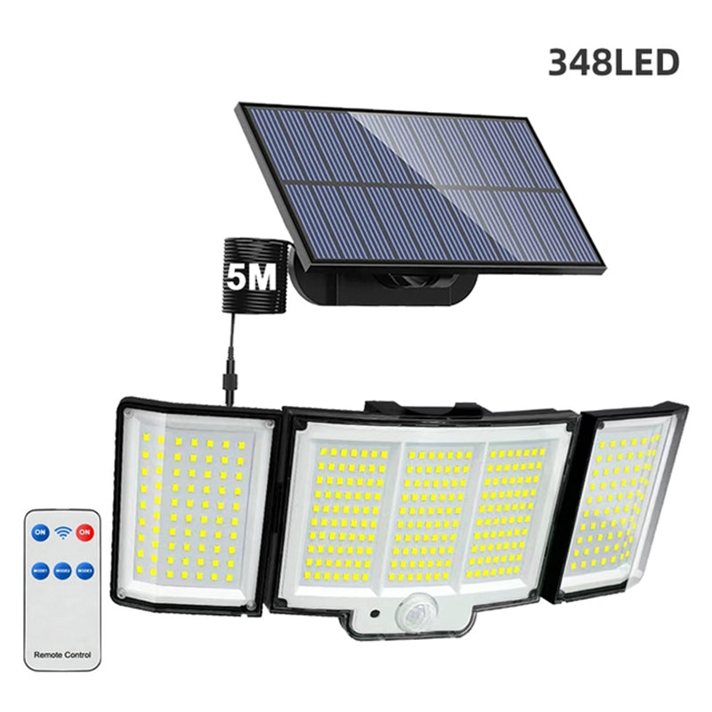 348-LED Solar Motion Sensor Light with Remote