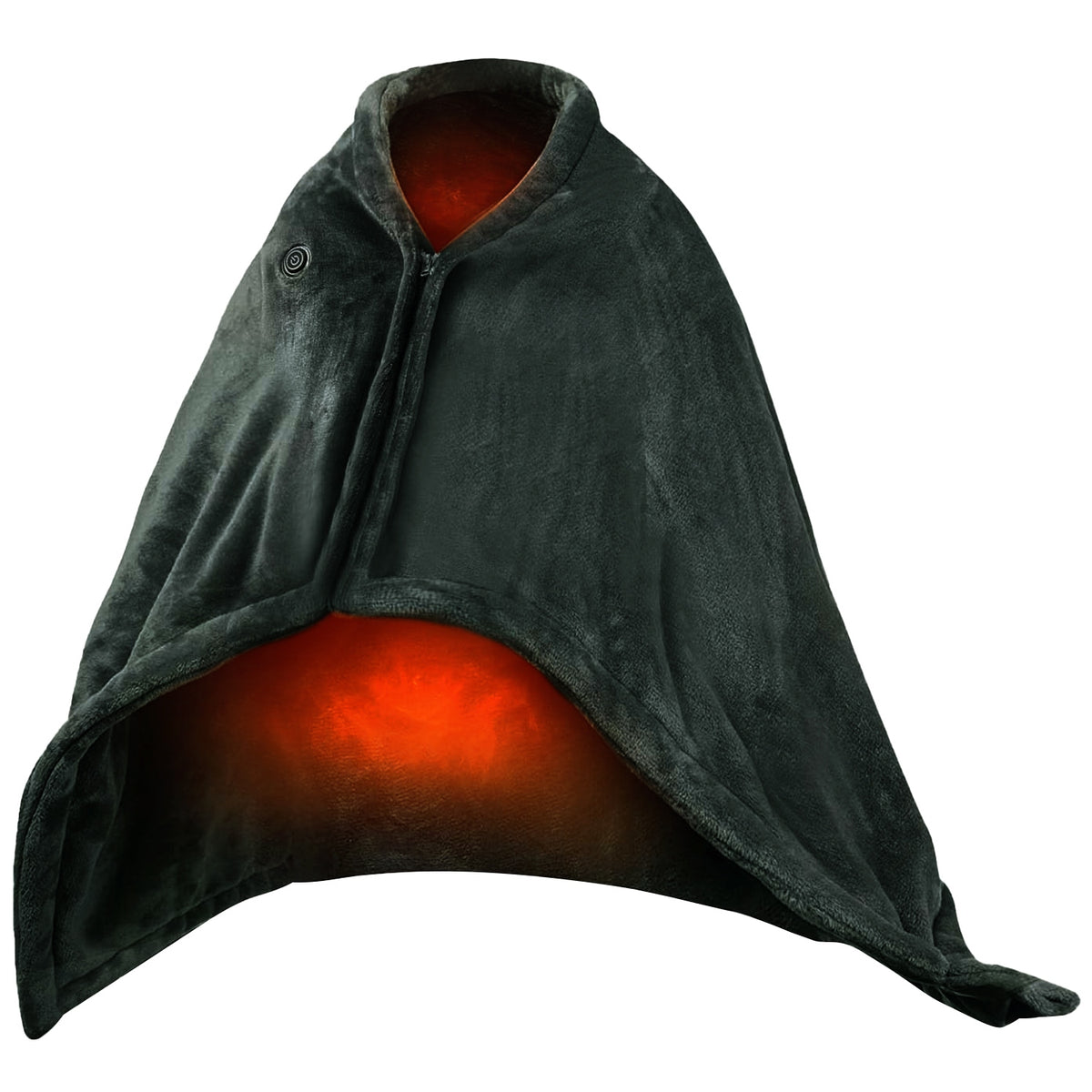 USB Heated Blanket Poncho, 59 x 31 in