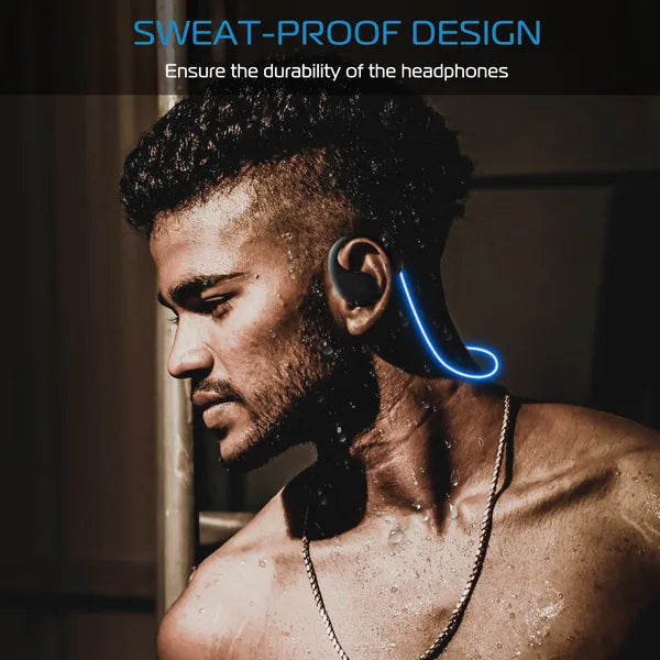Wireless Sports Neckband Headphones, Sweatproof