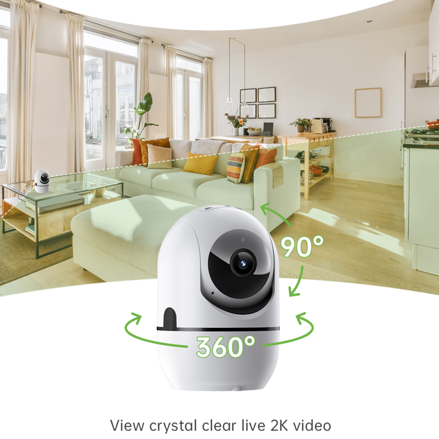 2-Way Audio PTZ WiFi Security Camera