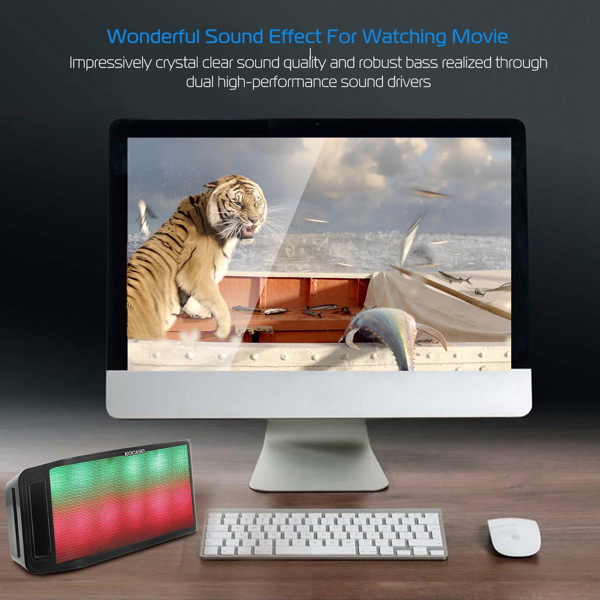 LED Multicolor Wireless Speaker, Hands-Free