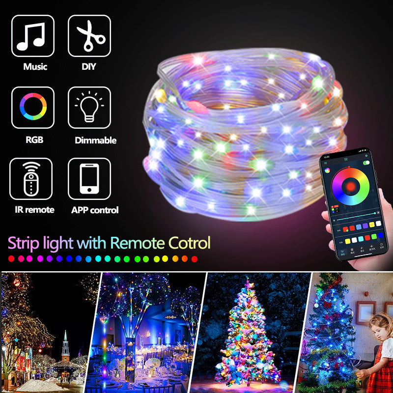 LED Rope Lights, RGB App & Remote