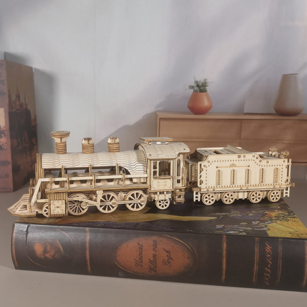 3D Wooden Steam Train Puzzle, 282 Pieces