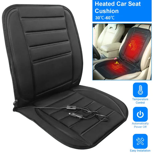 12V Heated Car Seat Cushion, 2 Heat Levels