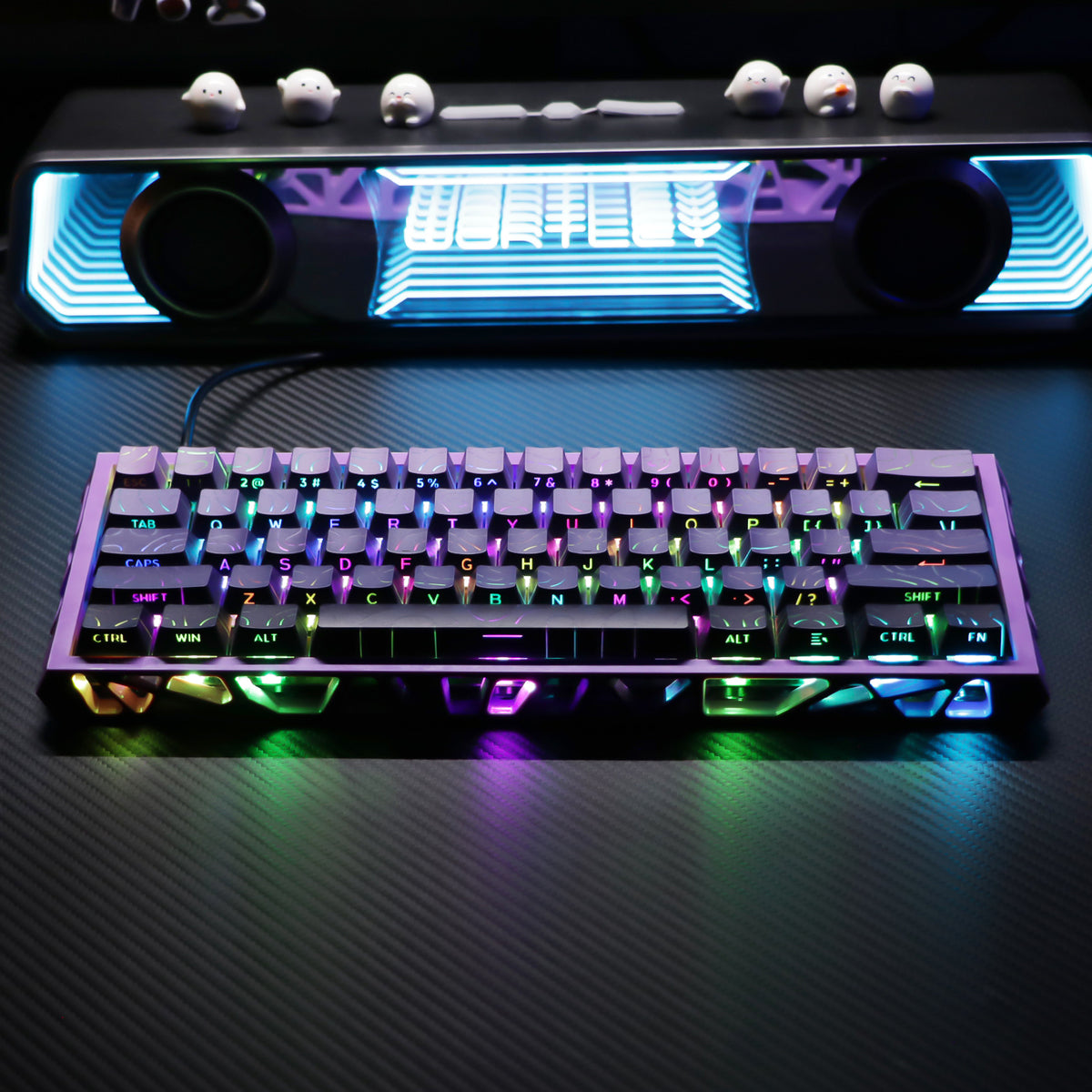 NJ61 Hollow Mechanical Keyboard, 61-Key