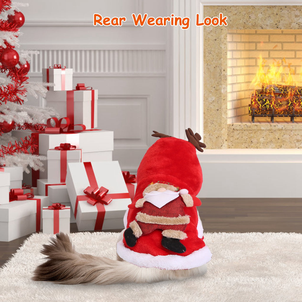 Santa Reindeer Dog Christmas Hoodie Costume
