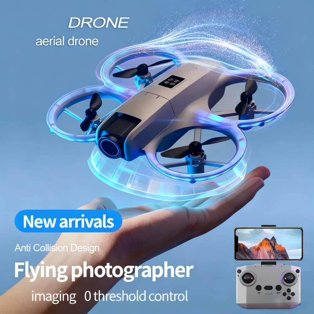 Foldable Mini Drone with Dual 480p Cameras