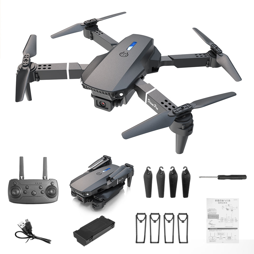 Foldable Mini Drone with Dual Cameras and Two Batteries