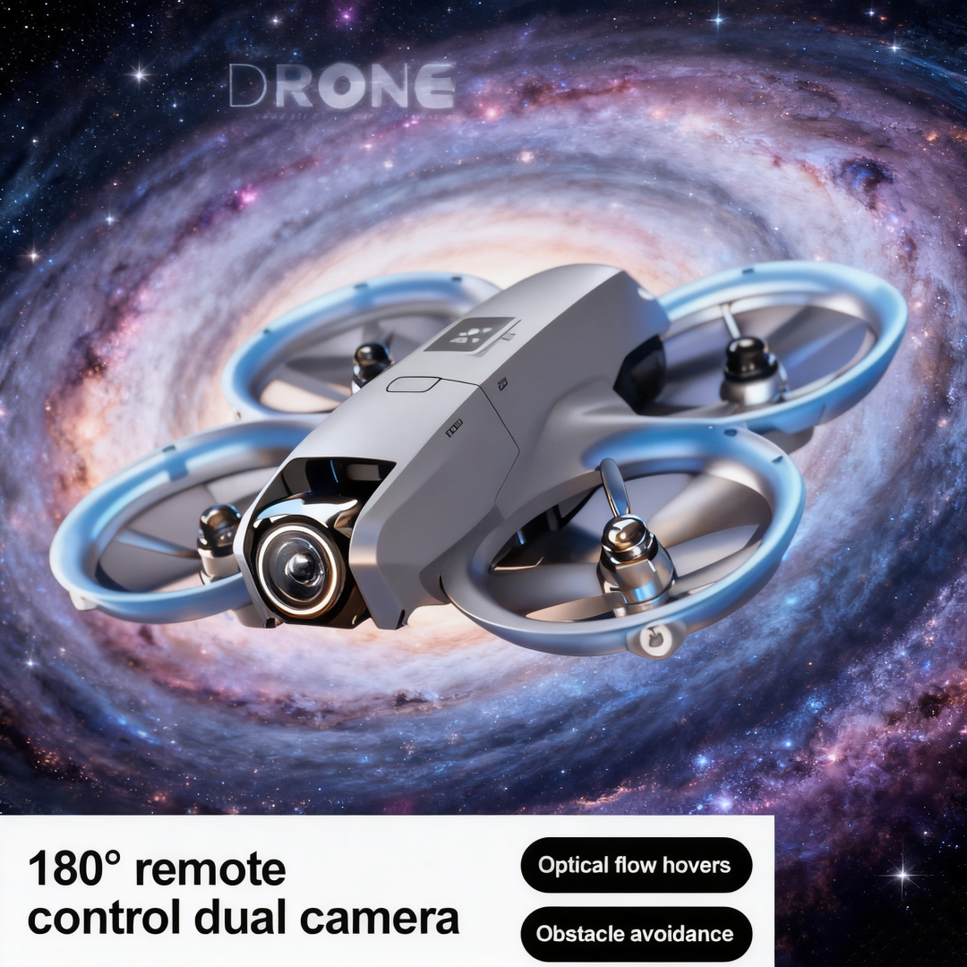 Foldable Mini Drone with Dual 480p Cameras