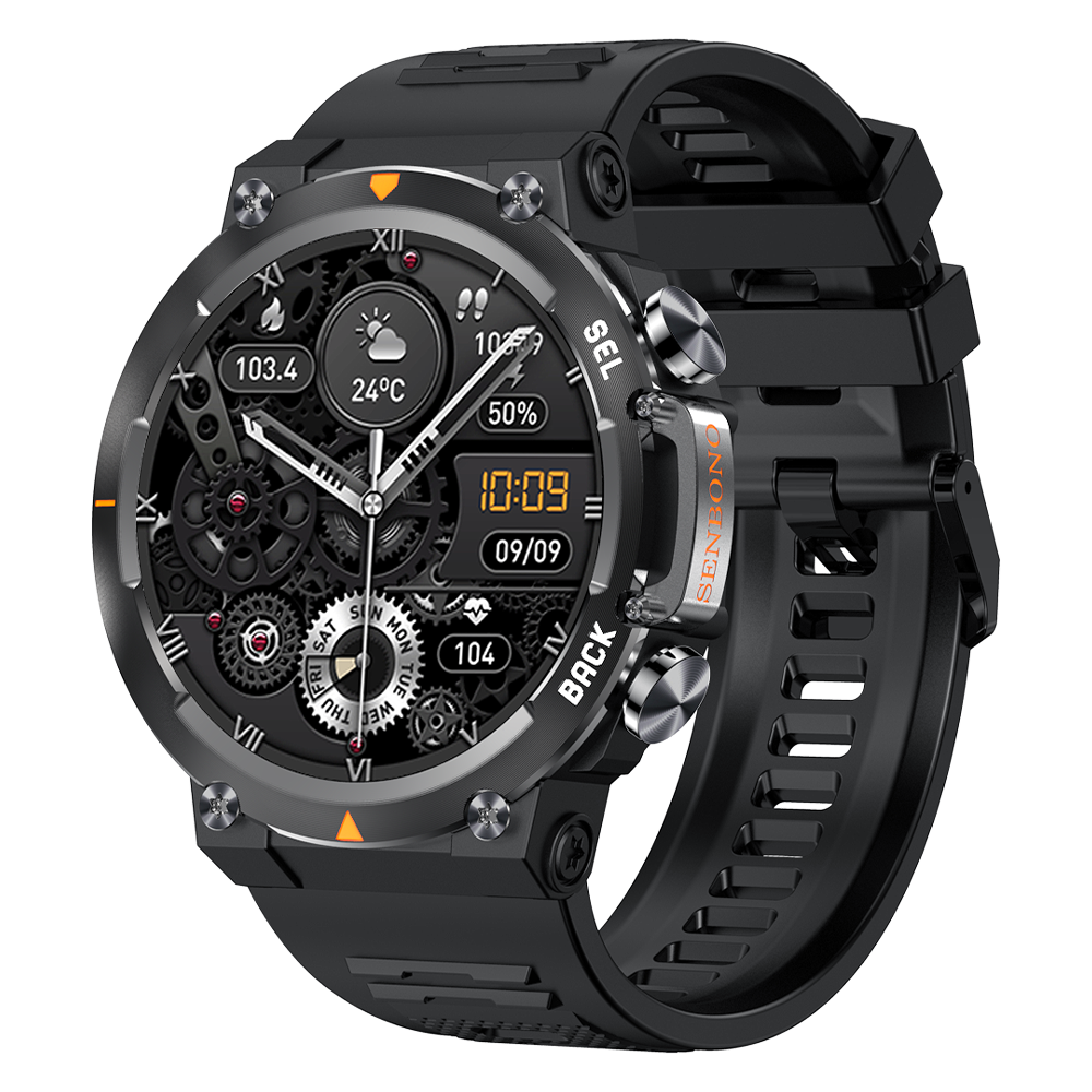 Men's AMOLED Smartwatch, 1.43in Big Screen Bluetooth Calling