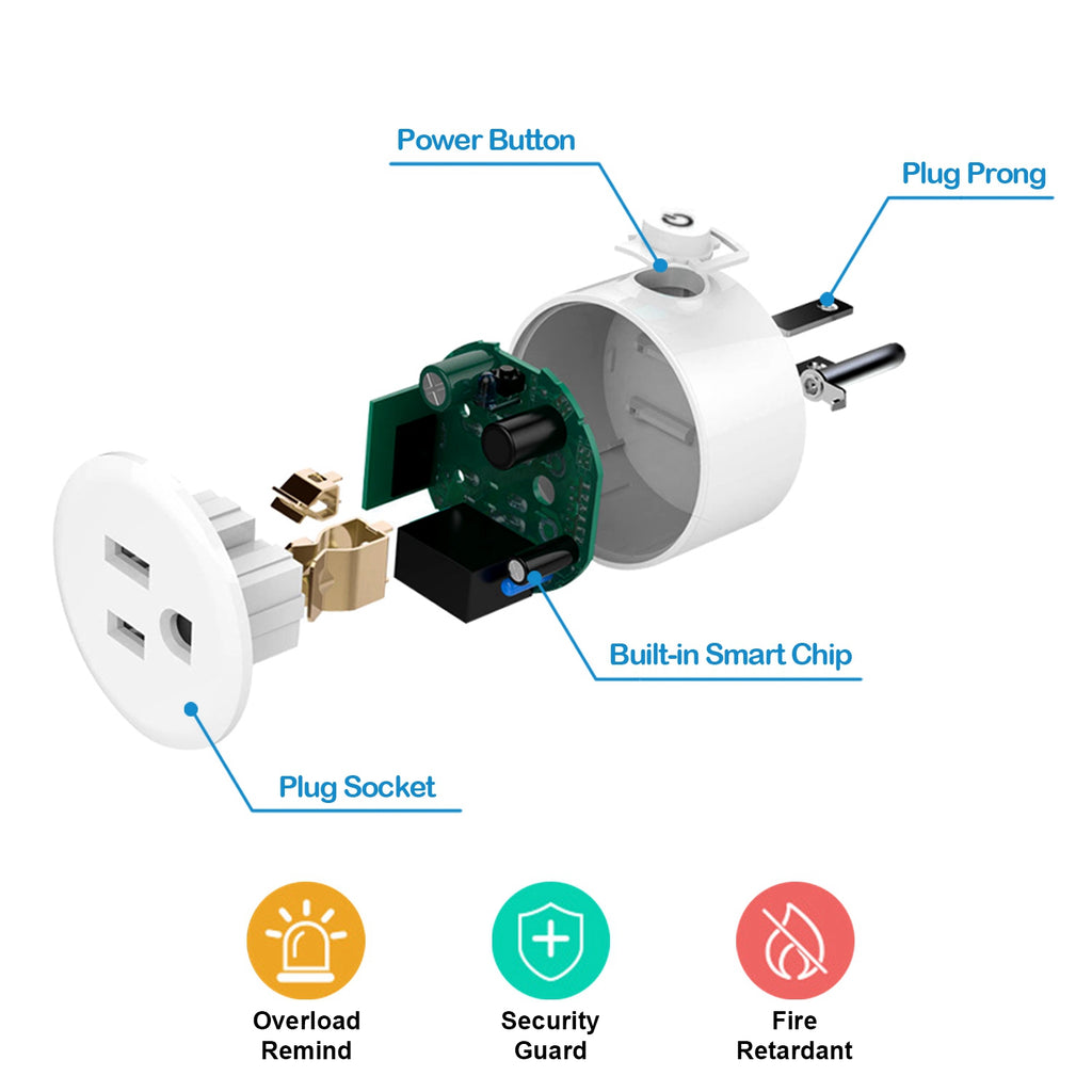 WiFi Smart Plug, App & Voice Control