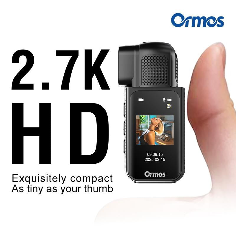 Mini Action Camera, 180 Degree Rotating Lens
