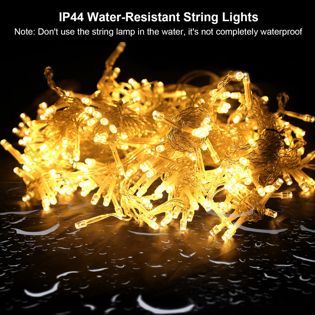 LED Curtain String Lights, 300 LED Remote