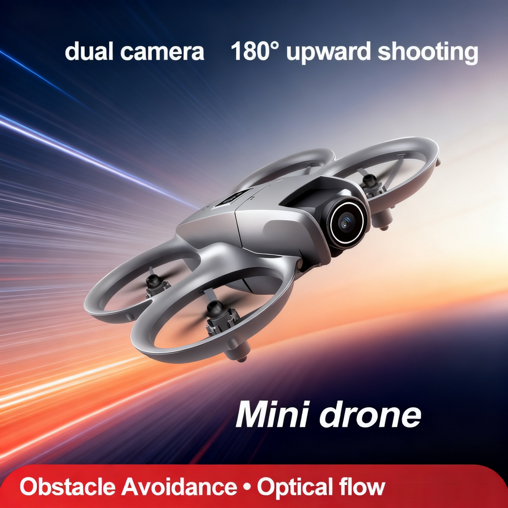 Foldable Mini Drone with Dual 480p Cameras