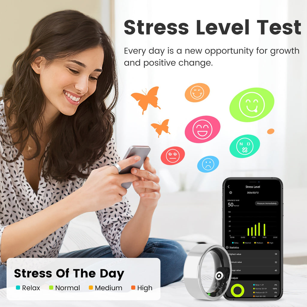 Smart Ring Health Tracker, Sleep & Heart Rate
