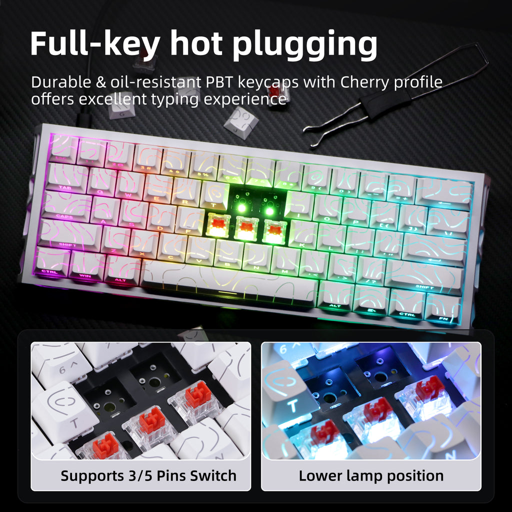 NC61 Magnetic-Switch Mechanical Keyboard, 61-Key