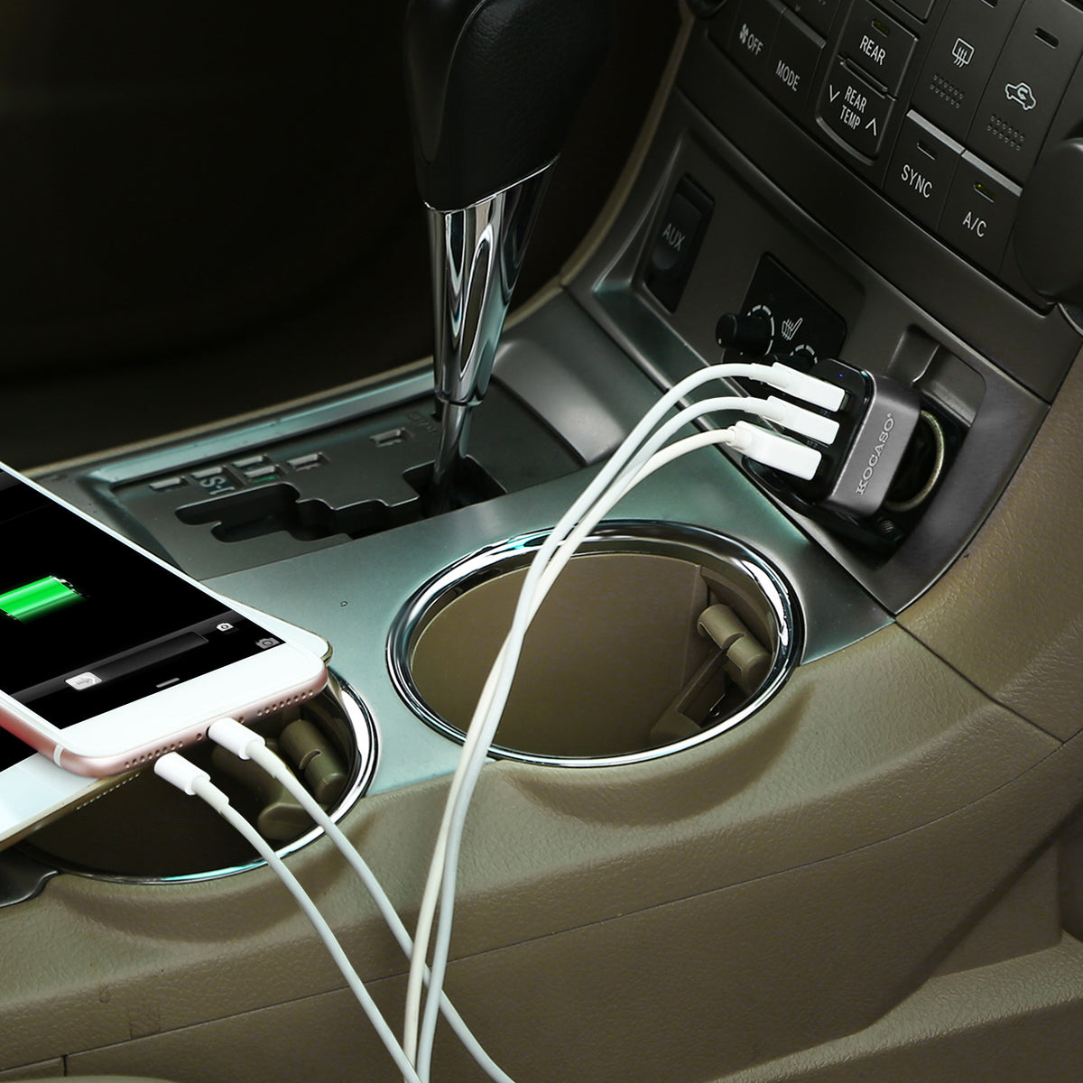 30W 3-Port USB Car Charger