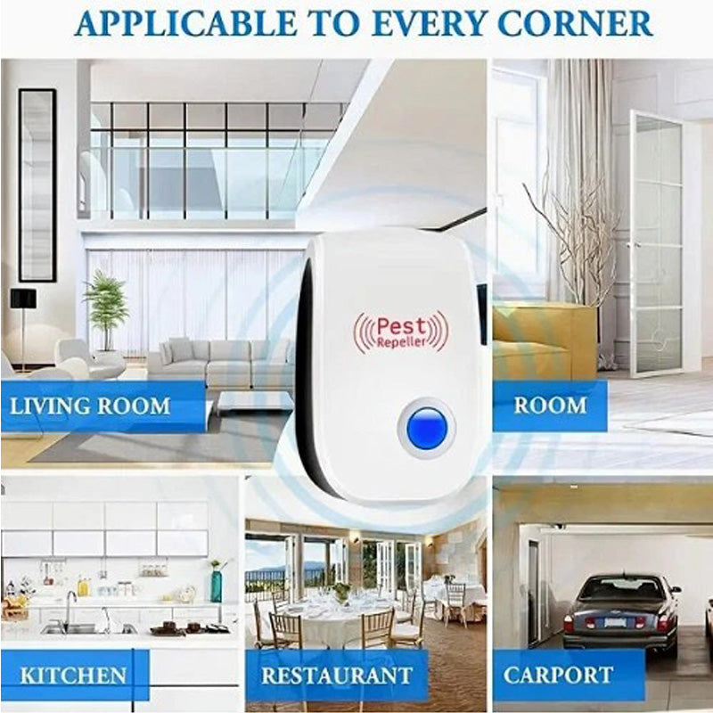 Ultrasonic Pest Repeller, 6-Pack Plug-In